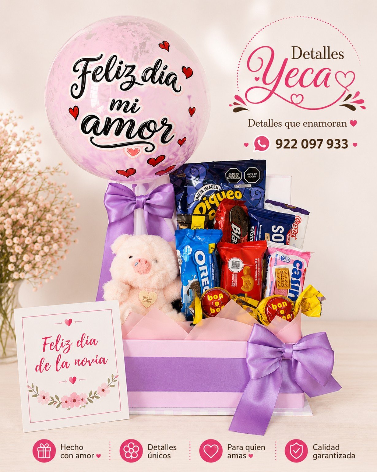 Caja Sorpresa Dulce Amor con Globo Burbuja 🎈🎁